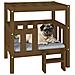 Cuccia per Cani Miele 65,5x43x70 cm in Legno Massello di Pino - Foto miniatura 4