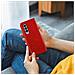 Cover Per Samsung Z Fold3, Portacarte E Chiusura Linguetta Magnetica Rossa - Foto miniatura 4