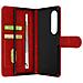 Cover Per Samsung Z Fold3, Portacarte E Chiusura Linguetta Magnetica Rossa - Foto miniatura 1