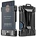 Portatessere Rfid Per 6 Tessere E Portatessere Id Con Clip Black - Foto miniatura 1