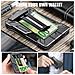 Portatessere Rfid Per 6 Tessere E Portatessere Id Con Clip Black - Foto miniatura 3