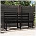 Panca da Giardino Nera 157,5 cm in Legno Massello di Pino - Foto miniatura 1