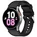 Cinturino Per Orologio Da Polso In Silicone Tinta Unita Per Samsung Galaxy Watch Black S - Foto miniatura 2