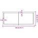 Ripiano Marrone Scuro 120x50x (2-6) cm Massello Rovere Trattato - Foto miniatura 3