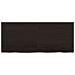 Ripiano Marrone Scuro 120x50x (2-6) cm Massello Rovere Trattato - Foto miniatura 6