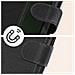 Custodia Per Iphone 15 Copertina Portacarte Funzione Supporto Nera - Foto miniatura 7