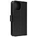 Custodia Per Iphone 15 Copertina Portacarte Funzione Supporto Nera - Foto miniatura 9