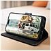 Custodia Per Iphone 15 Copertina Portacarte Funzione Supporto Nera - Foto miniatura 10
