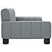 Divano Per Bambini Grigio Chiaro 70x45x30 Cm In Tessuto - Foto miniatura 3