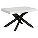 Tavolo Allungabile 90x130/234 Cm Volantis Telaio Antracite - Bianco Frassino - Foto miniatura 1