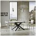 Tavolo Allungabile 90x130/234 Cm Volantis Telaio Antracite - Bianco Frassino - Foto miniatura 4