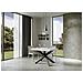 Tavolo Allungabile 90x130/234 Cm Volantis Telaio Antracite - Bianco Frassino - Foto miniatura 5