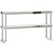 Ripiano Per Tavolo Da Lavoro 2 Piani 110x30x65 Cm Acciaio Inox - Foto miniatura 2