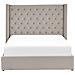 Letto Matrimoniale Contenitore Velluto Grigio Chiaro 160 X 200 Cm Lubbon - Foto miniatura 6