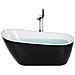 Vasca Da Bagno Freestanding Solarte 170 X 78 Cm Nero /bianco - Foto miniatura 7