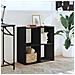 Libreria Nera 68,5x32x68,5 Cm In Legno Multistrato - Foto miniatura 3