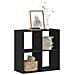 Libreria Nera 68,5x32x68,5 Cm In Legno Multistrato - Foto miniatura 1