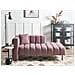 Chaise Longue Versione Sinistra Lannils Tessuto Rosa - Foto miniatura 1