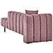Chaise Longue Versione Sinistra Lannils Tessuto Rosa - Foto miniatura 4