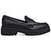 Black Casual Closed Loafers Mocassino Pelle Scarpe Donna Nero Eu 38, 1-24700-42 001 - Foto miniatura 2
