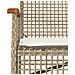 Panca da Giardino con Cuscino Beige Polyrattan e Legno Acacia - Foto miniatura 3