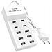 Stazione Di Ricarica Multiporta 4 Usb-c + 6 Usb 50w Cavo 1m Compatto, Bianco - Foto miniatura 1