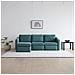 Konekt Divano Componibile 3 Posti Blu Con Pouf - Foto miniatura 5