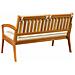 Panchina da giardino con cuscini 115x70x72 cm in legno massello di acacia - Foto miniatura 4