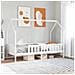 Giroletto Casetta Bambini Bianco 90x190 cm Legno Massello Pino - Foto miniatura 2