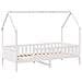 Giroletto Casetta Bambini Bianco 90x190 cm Legno Massello Pino - Foto miniatura 3
