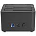 64332 docking station per unità di archiviazione USB 3.2 Gen 1 (3.1 Gen 1) Type-B Nero - Foto miniatura 3