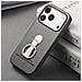 Custodia Grigia In Pelle Pu Compatibile Con Iphone 17 Pro Con Anello Rotante A 360° - Foto miniatura 4