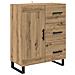 Credenza 2 pcs Rovere artigianale Legno Stratificato e Vetro - Foto miniatura 6