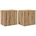 Mobiletti TV da Parete 2 pcs Rovere artigianale 40,5x30x40cm - Foto miniatura 1