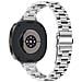 Cinturino Sottile A Tre Perle In Acciaio Inossidabile Compatibile Con Samsung Galaxy Watch 8/8 Classic Silver - Foto miniatura 2