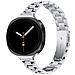 Cinturino Sottile A Tre Perle In Acciaio Inossidabile Compatibile Con Samsung Galaxy Watch 8/8 Classic Silver - Foto miniatura 1