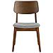 Set Di 2 Sedie Susi Colore Noce, Legno Massello - Foto miniatura 7