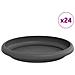 Vassoio Rotondo per Fiori 24 pcs Nero Ø 15,5 x 2 cm Plastica - Foto miniatura 1