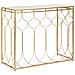 Tavolo Consolle Vkh613-oro-metallo-96,5x41x78 Cm - Foto miniatura 1