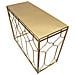 Tavolo Consolle Vkh613-oro-metallo-96,5x41x78 Cm - Foto miniatura 4