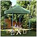 Tenda Party Verde 200 x 200 x 306 cm Tessuto Oxford - Foto miniatura 2