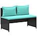 Set di divani da esterno 4 -Seater 4 pcs 55 x 30 x 39 cm - Foto miniatura 4
