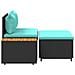 Set di divani da esterno 4 -Seater 4 pcs 55 x 30 x 39 cm - Foto miniatura 9