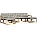 Set di divani da esterno 6 pcs Bianco e Grigio Chiaro - Foto miniatura 1