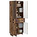 Set di armadi 2 pcs 66 x 34,5 x 90 cm Legno ingegnerizzato - Foto miniatura 2