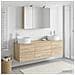 Set di mobili per il bagno 4 pcs Rovere Sonoma - Foto miniatura 4