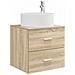 Set di mobili per il bagno 4 pcs Rovere Sonoma - Foto miniatura 5