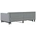 Divano Letto Estraibile Cassetti Grigio Chiaro 100x190 Tessuto - Foto miniatura 5