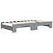 Divano Letto Estraibile Cassetti Grigio Chiaro 100x190 Tessuto - Foto miniatura 8