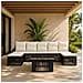Set Divano da Giardino 8 pz Nero e Bianco Crema polyrattan - Foto miniatura 3